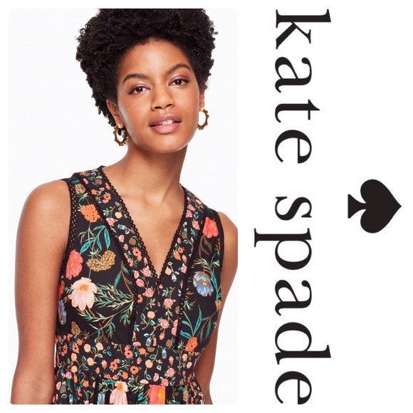 New Kate Spade♠️ Mixed Blossom Fit-and-Flare Dress - Picture 6 of 7